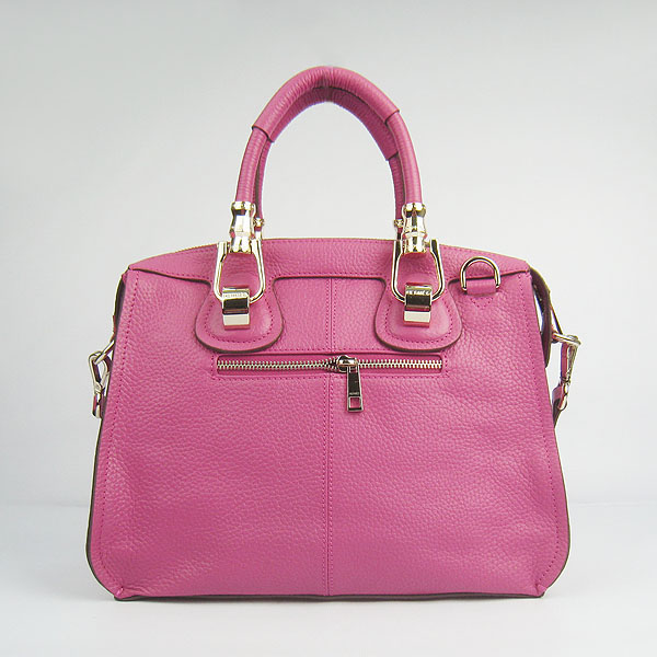Replica Hermes New Arrival Double-duty leather handbag Peach 60669 - Click Image to Close